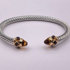 David Yurman 5mm Renaissance Bracelet with Citrine and 14k Gold